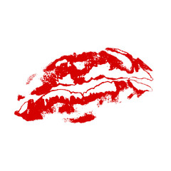 Lips print vector