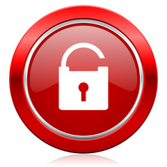 padlock icon secure sign