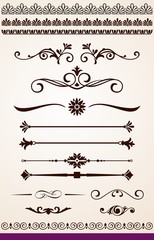 Dividers, borders and decorations