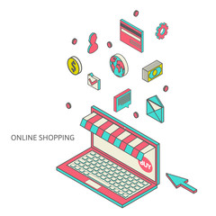 Icons for mobile marketing and online shopping