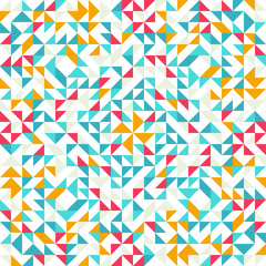 Seamless geometric, vintage pattern. With triangles.