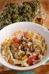 SALAD WITH ORANGE, FENNEL AND LETTUCE
