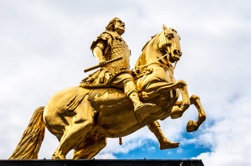 Golden equestrian