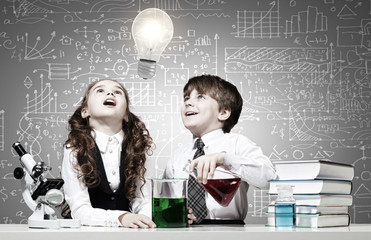 At chemistry lesson