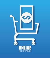 Shopping design, vector illustration.