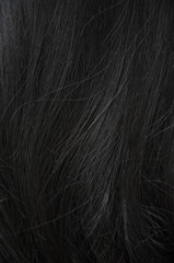 Close up Woman hair on white background