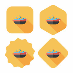 baby bath flat icon with long shadow,eps10