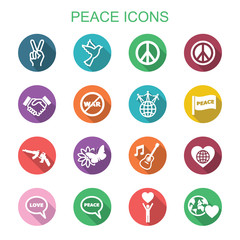 peace long shadow icons