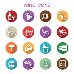 wine long shadow icons