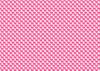 Colorful pink heart pattern background.