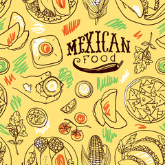 simpless pattern mexican food