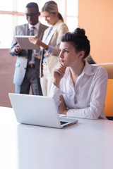 Obraz premium business people group at office