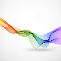 Abstract color wave, easy editable