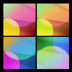Abstract background set, easy editable