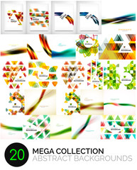 Fototapeta premium Mega collection of abstract backgrounds
