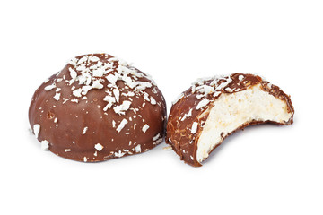 Marshmallows in chocolate