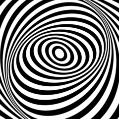Illusion of whirl movement illusion. Op art design.