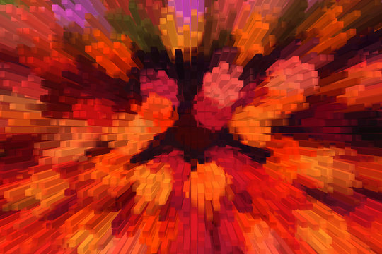 Colorful  bokeh abstract blur fillter with effect background