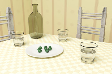 table and chairs