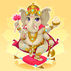 Naklejka premium Ganesh