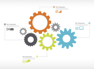 Infographics Global Communication Social Network Vector Concept
