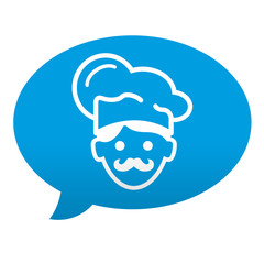 Etiqueta tipo app comentario cocinero