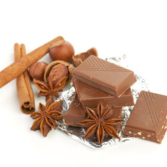 chocolate,nuts and spice