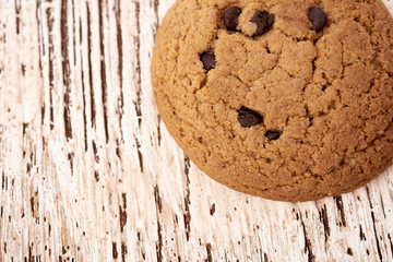 oat cookies on wooden table