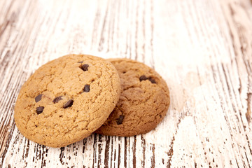 oat cookies on wooden table