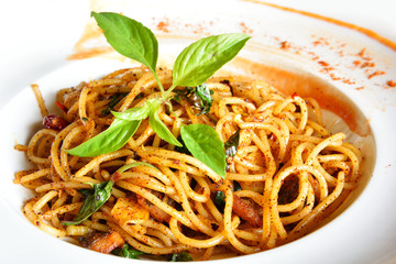 Spicy Spaghetti-Thai Style