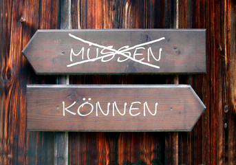 Strassenschild 28 - Können