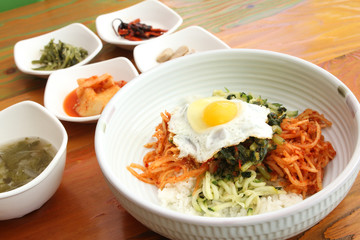 Korean Dish Kimchi Bibimbap