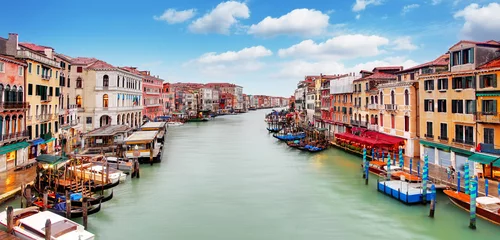 Fototapeten Venedig - Rialtobrücke und Canal Grande © TTstudio