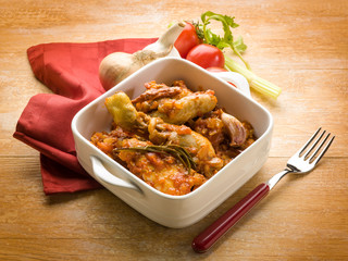 chicken Cacciatora italian traditional recipe