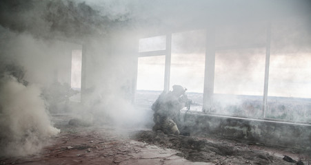 United States Army rangers in action