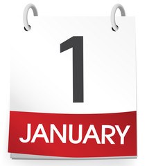 Fototapeta premium January Calendar