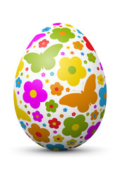 Osterei, Ei, Ostern, Schmetterlinge, farbig, bunt, Easter, Egg