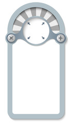 vertical box for any text and arrow