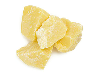 cocoa butter isolated on white background