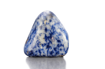 Polished sodalite blue stone
