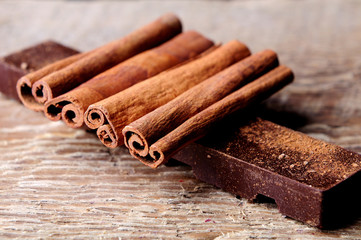chocolate and cinamon