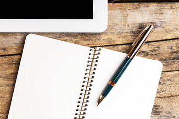 Workplace with digital tablet