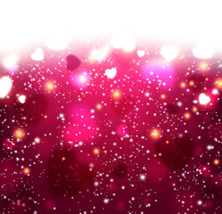 Valentine's magenta background.
