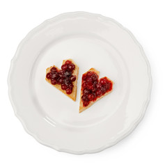 marmalade toast heart