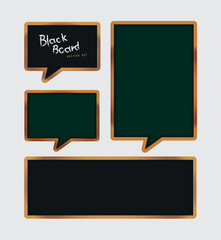 black board set, vector