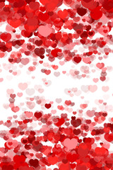 Valentine's Day Background with Hearts Scattered 5