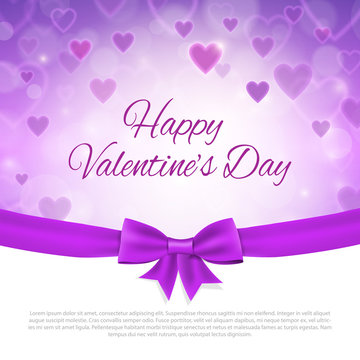 Valentine's Day bright heart poster