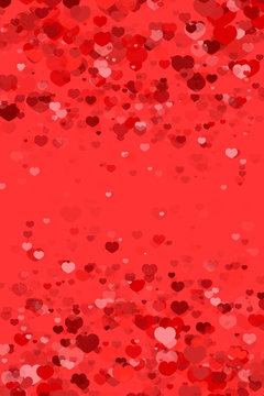Valentine's Day Background with Hearts Scattered 4