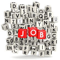 Job with puzzle background