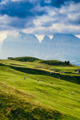 Paesaggio di montagna sulle Dolomiti